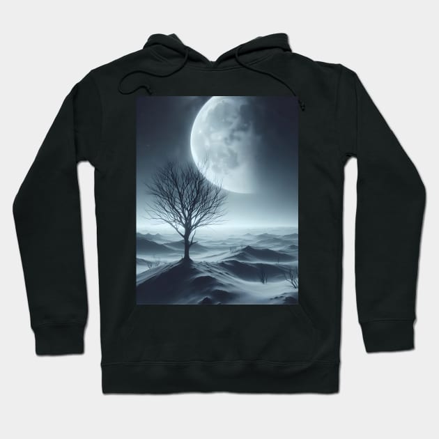 Desolate winter landscape Hoodie by NightvisionDesign